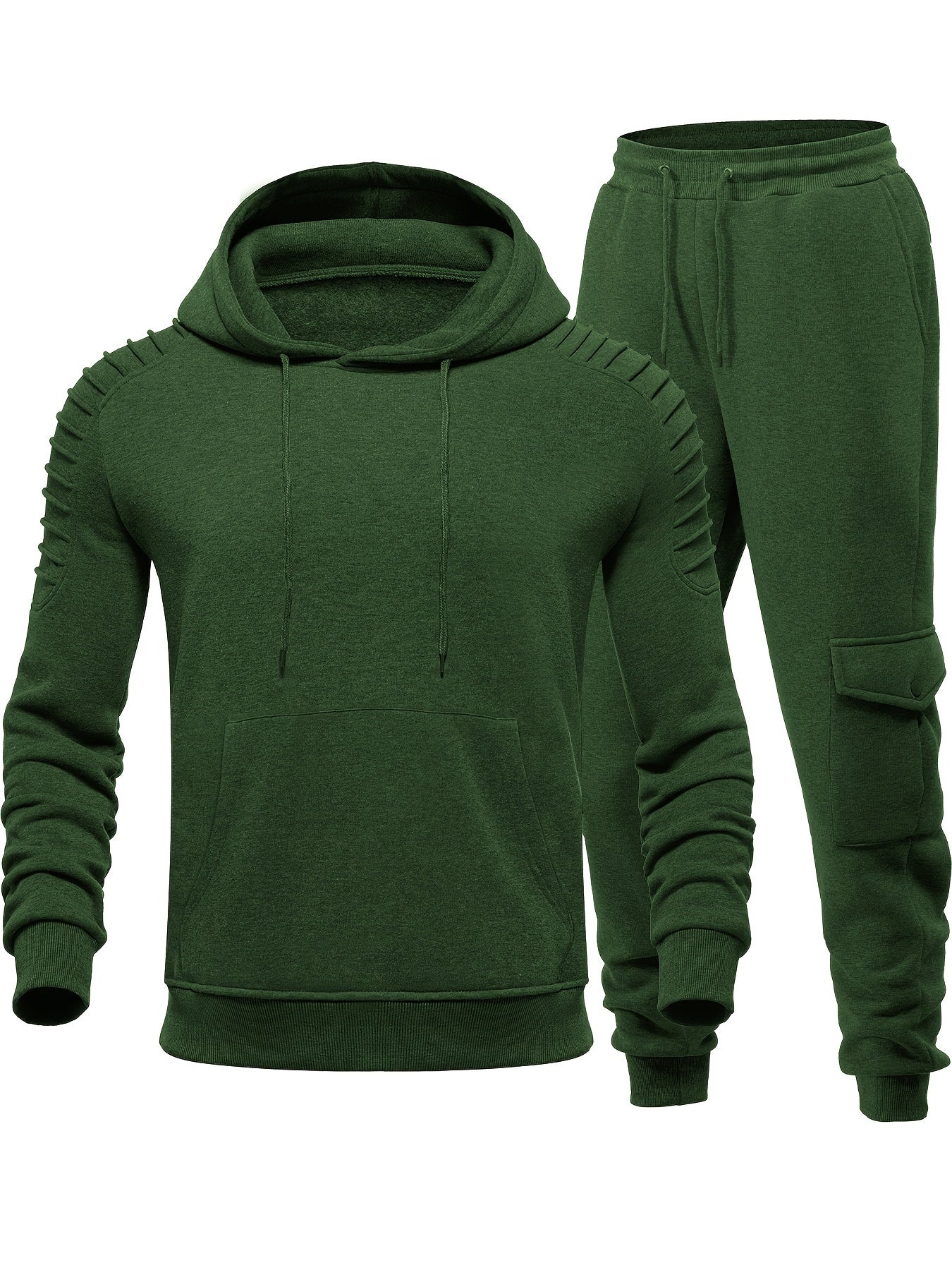 Men's Tracksuit 2 Piece Pullover Hoodie Sweatsuit Sets Casual Jogging Athletic Suits With Drawstring