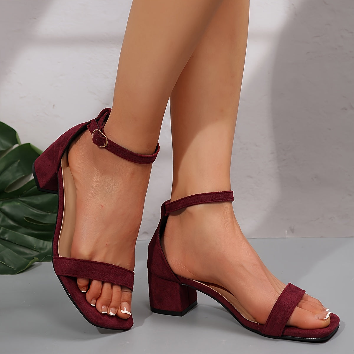 Women'S Elegant Black Fabric High Heel Sandals with Buckle Strap - Open Toe, Mid-Heel, Rubber Sole, Perfect for Summer Outdoor and Vacation Wear, Casual Footwear | Elegant Sandals | Comfortable Heel