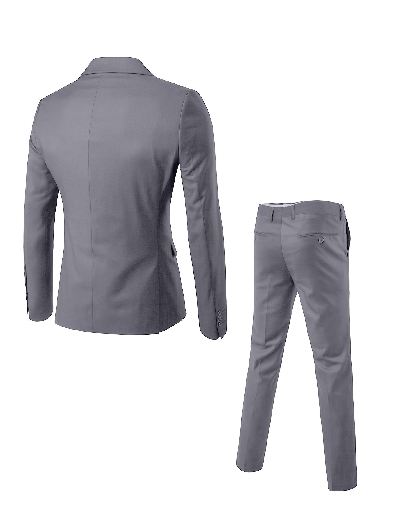 Men's High-end New Suit Set 2pcs Suit and Trousers Fashionable for Wedding Banquet Party