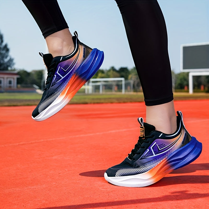 Men'S Breathable Lightweight Running Sneakers - Stylish Color-Block Design, Comfortable Low-Top Casual Shoes for All-Day Wear, Casual Sneakers | Fashionable Casual Shoes | Comfortable Footwear