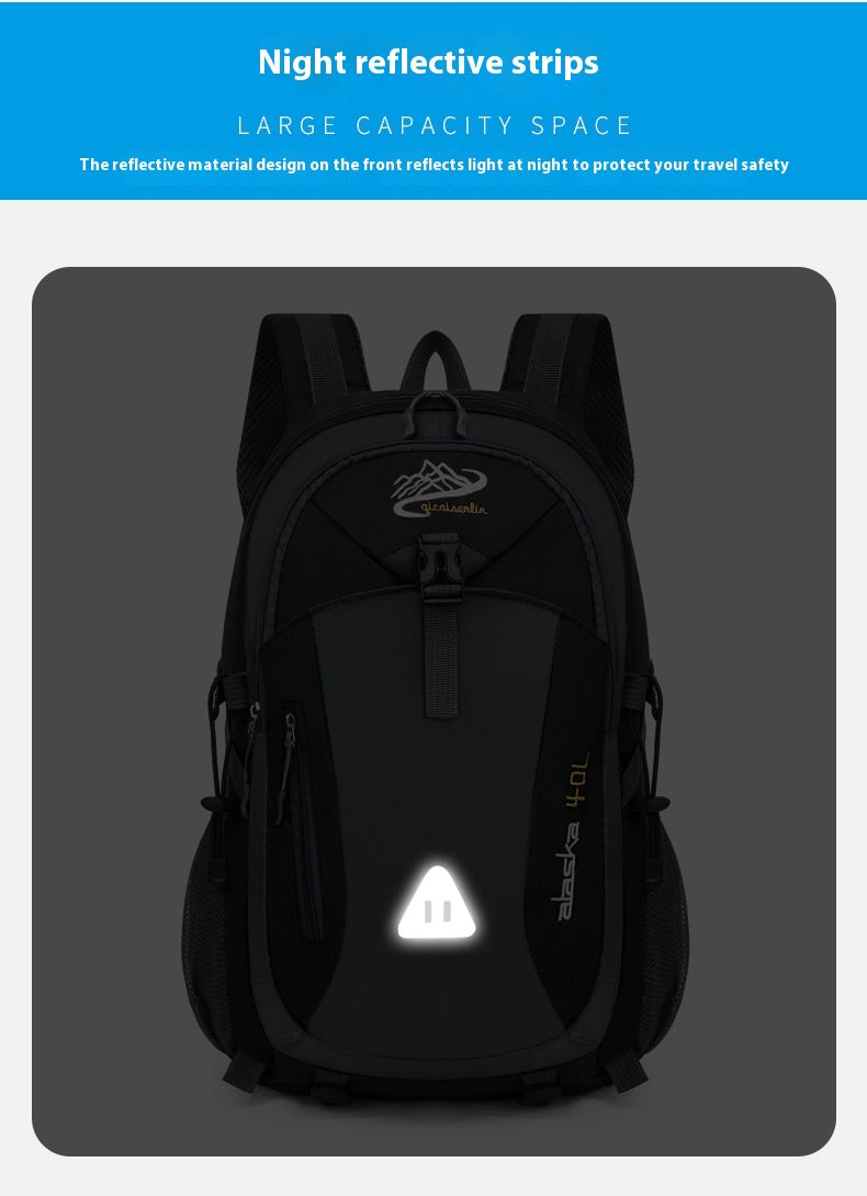 35L Large Capacity Hiking Backpack - Durable Polyester, Adjustable Shoulder Straps, Multiple Compartments for Camping, Travel & Outdoor Adventures - Ideal Gift for Hikers, Backpacking Gear