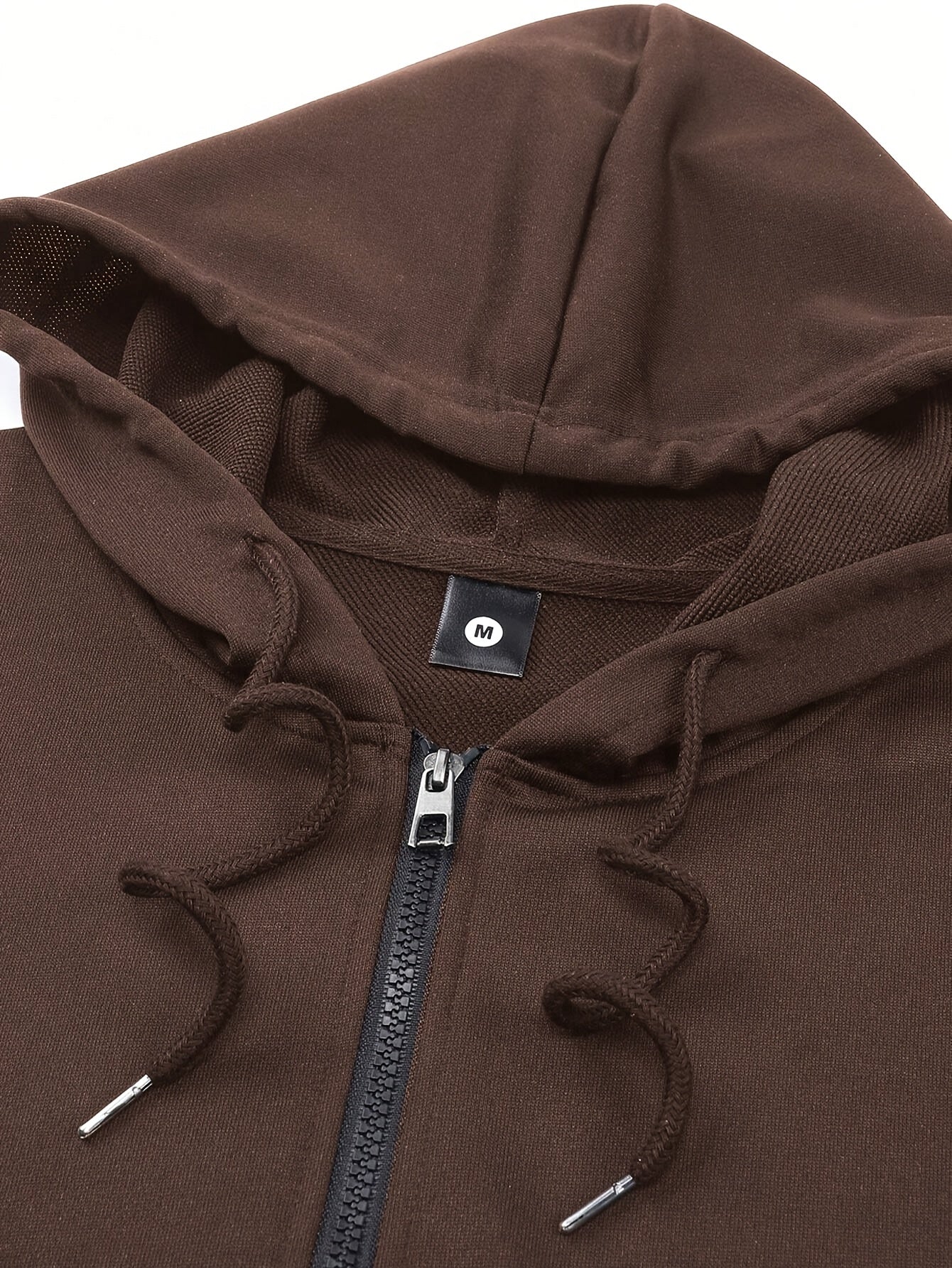 Men's Two-Piece Sportswear Suit: Zipper Hoodie + Sweatpants Set, Spring/Autumn Solid Color Regular Long Sleeve Zipper Hoodie with Drawstring, Threaded Trousers, Casual Sportswear Two-Piece Set