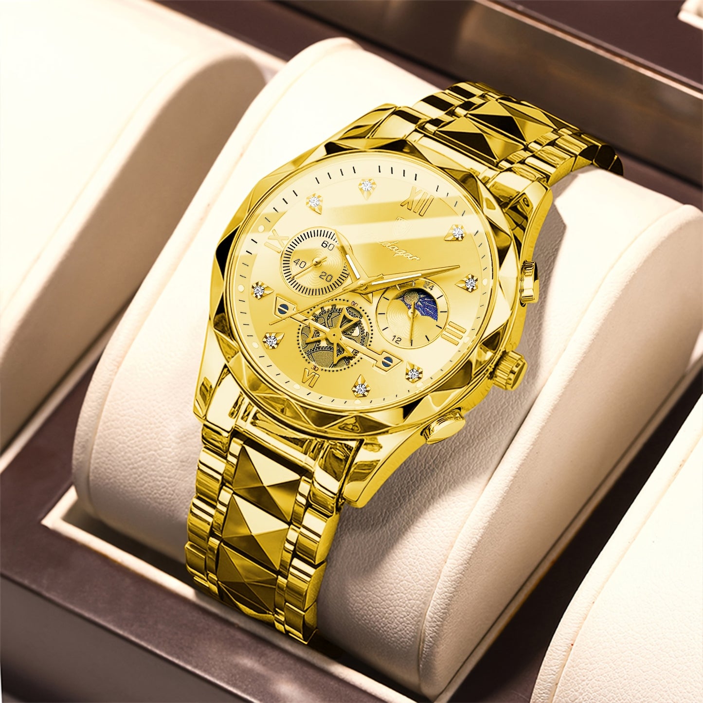 New Luxury Brand Waterproof Stainless Steel Women's And Men's Waterproof Watch, Leisure And Business Multifunctional Chronograph, Best Men's And Women's Gift Watch