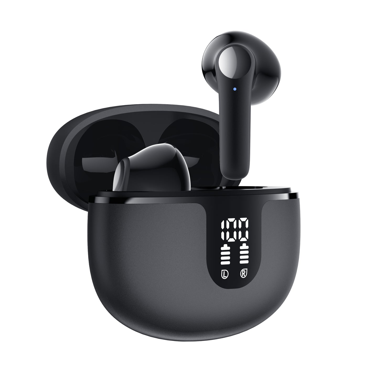In-Ear Wireless Headphones with HIFI Sound Quality, Truly Wireless, Omnidirectional Stereo, Low Latency, Automatic Connection, High-Definition Noise Reduction, Large Battery Capacity, Ultra-Long Battery Life, And LED Digital