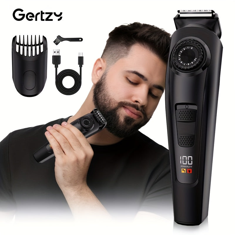 Men'S Electric Razors, USB Rechargeable, with a Digital Screen, Professional Beard Trimmers, Hair Clippers, Electric Shavers, And a Complete Kit for Professional Hair Cutting And Trimming.