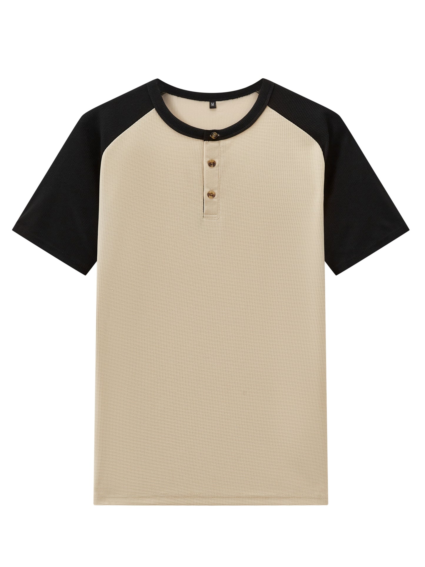 Men's Casual Mixed Color Spliced Set: Shirt and Drawstring Pants, Clean and Comfortable