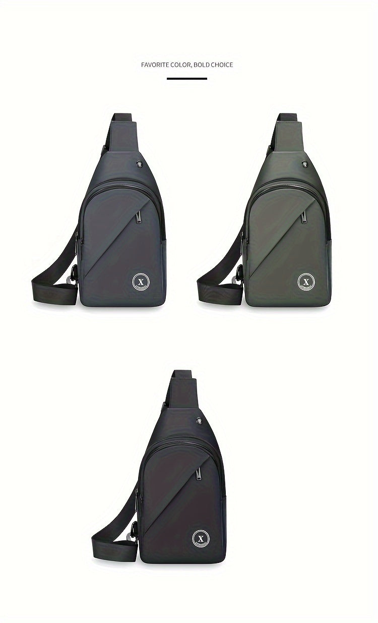 Men'S Chest Bag with Large Capacity, Stylish Crossbody Bag That Allows for Versatile Carrying Options, Perfect for Outdoor Sports And Travel.