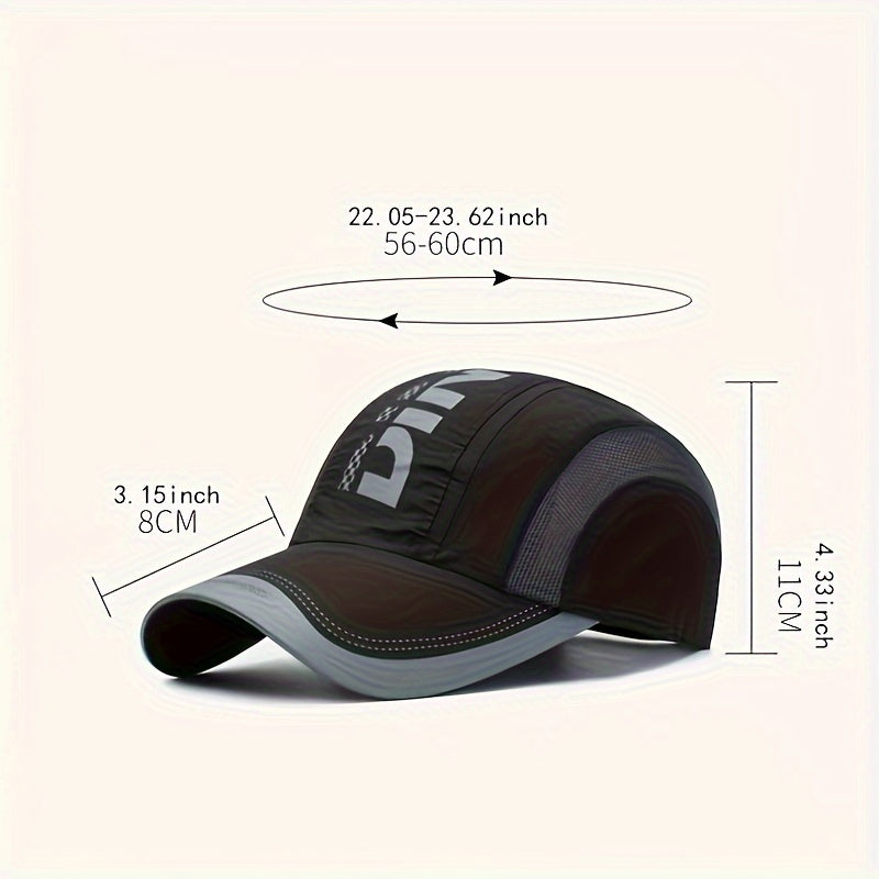New Summer Quick-Dry Baseball Cap Unisex Youth Fashion Outdoor Sports Sun Protection Breathable Mesh Hat Sunshade Truck Hat