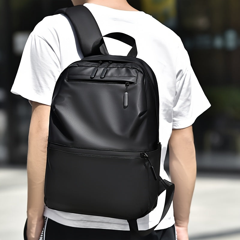 Men's Double Shoulder Bag Classic Trendy Versatile Fashion Backpack Large Capacity Computer Bag