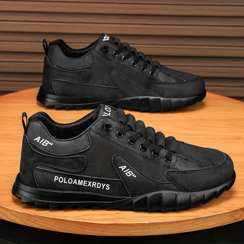 Men's Slip-On/Lace-Up Casual Shoes - All-Season Non-Slip Cushioned PVC Sole, Low-Top Athletic Sneakers Grey/ for Gym, Office, Everyday - Durable Canvas Upper & Non-Slip Grip Outsole, Grip Enhancing Footwear, Comfortable Lined