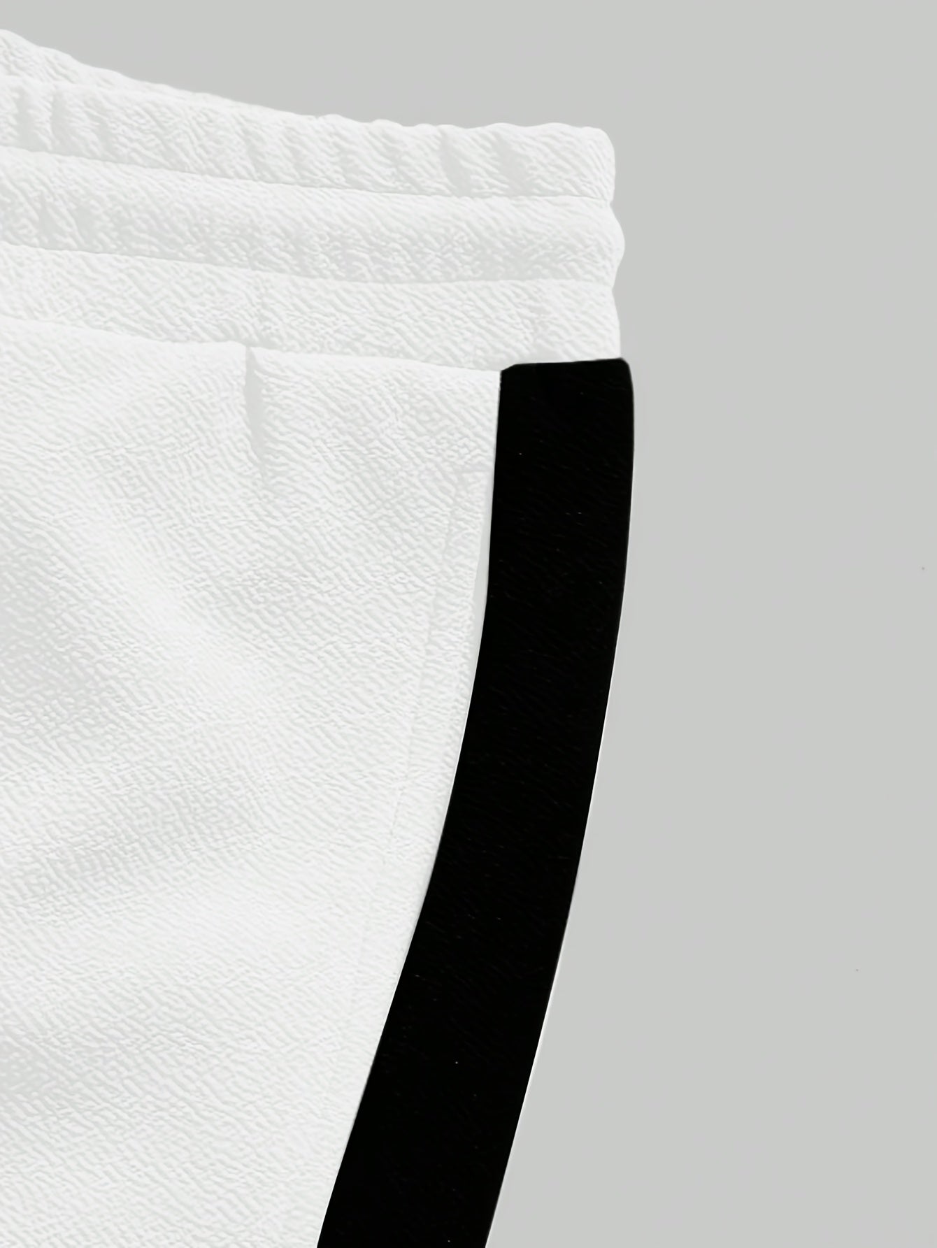 Men's Summer Sports Casual Set with Round Neck T-Shirt and Drawstring Pants Fashion Patchwork Breathable Quick-Dry Top and Bottoms Outfit