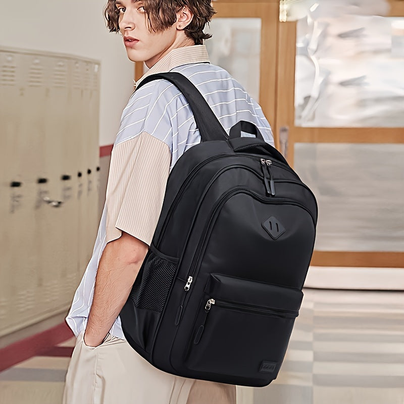 Men'S & Women'S Versatile Lightweight Backpack - Large Capacity, Durable Oxford Fabric, Adjustable Shoulder Straps, Ideal for School, Travel, Daily Commute, Sports, and Fitness, Casual Daypack|Minimalist Backpack|Durable Oxfo