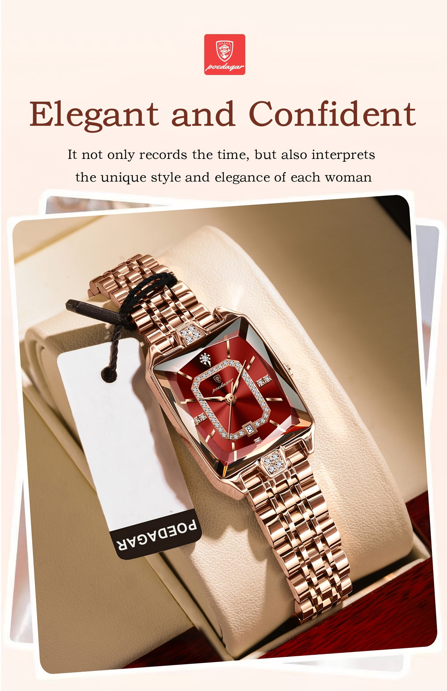 POEDAGAR Fashion Students Korean Casual Ladies Watch Luxury Stainless Steel Best Selling Simple And Elegant Quartz Wristwatch.