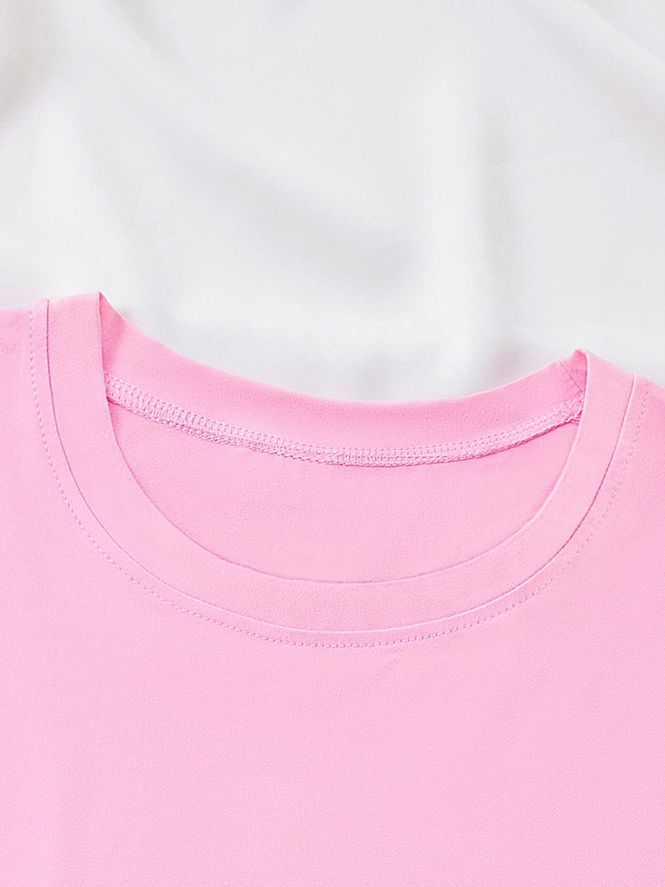 Women'S Casual Polyester T-Shirt with "Milano Italy" Letter Print, Short Sleeve Crew Neck Top, All-Season Knit Fabric Tee, Regular Length - 180gsm