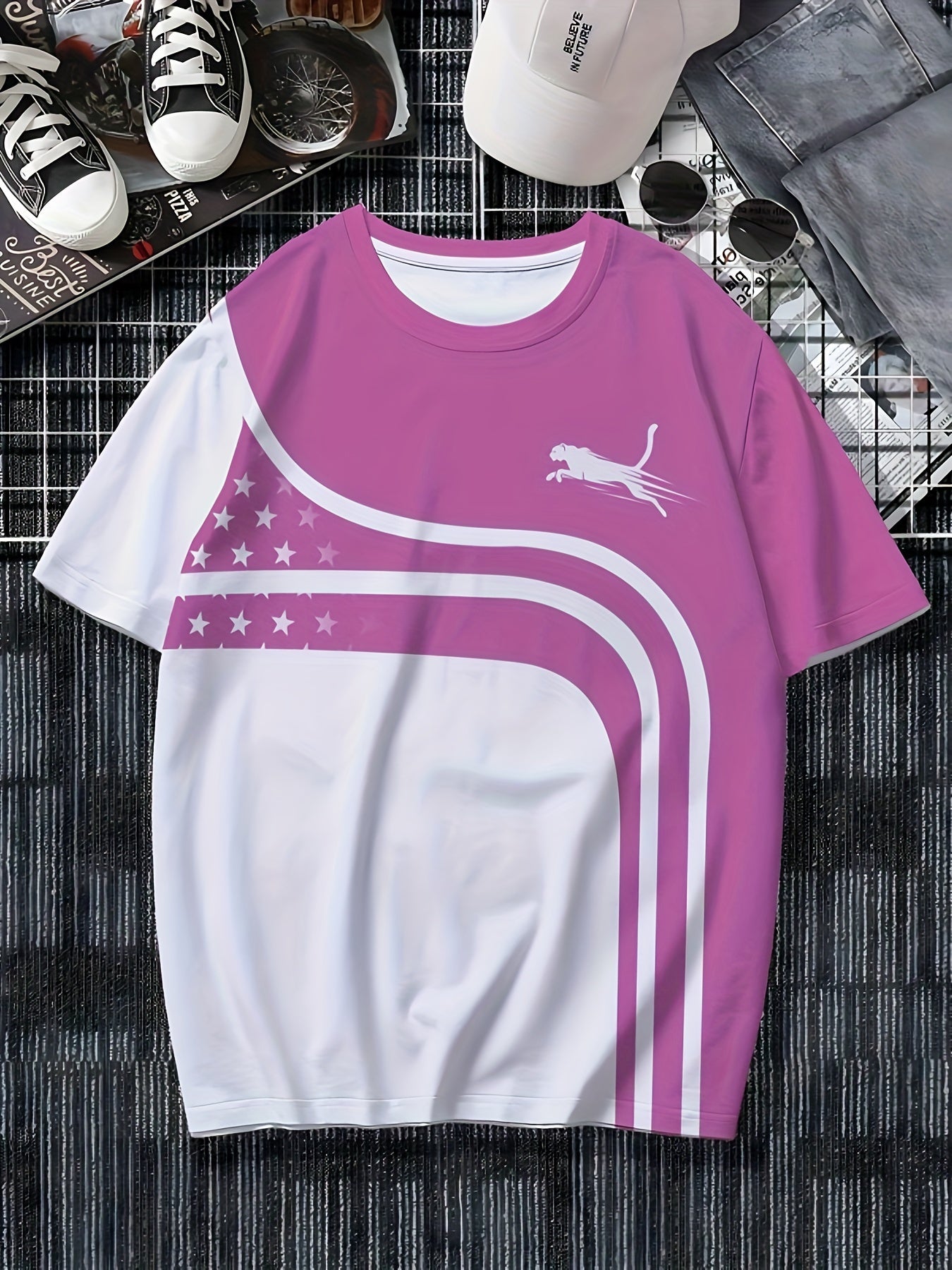Men's Fashion Casual Round Neck T-shirt