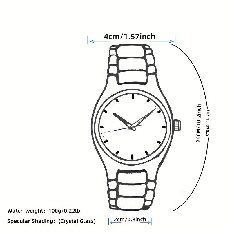 Multi Functional Watche Suitable for Both Women and Men/Calendar Date Display Rhinestone Decoration/Luminous/Stainless Steel Strap-Ideal Gift for Birthdays, Holidays, Anniversaries, Family, Friends-Suitable for Daily Wear, Pa