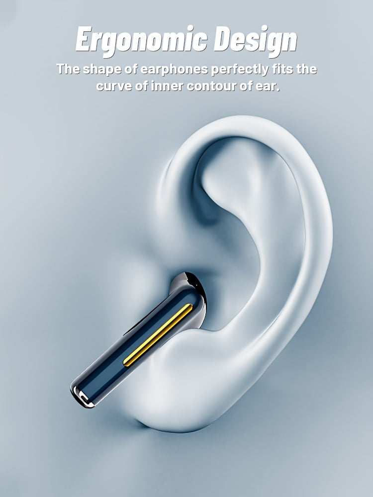 TWS True Wireless Stereo Headset, Ear Buds for iPhone/for Samsung/for Android/iOS, HIFI Sound Quality, ENC Noise Reduction, Gift for Birthday/Easter/Boyfriends/Girlfriends for Christmas Halloween Deco/gift