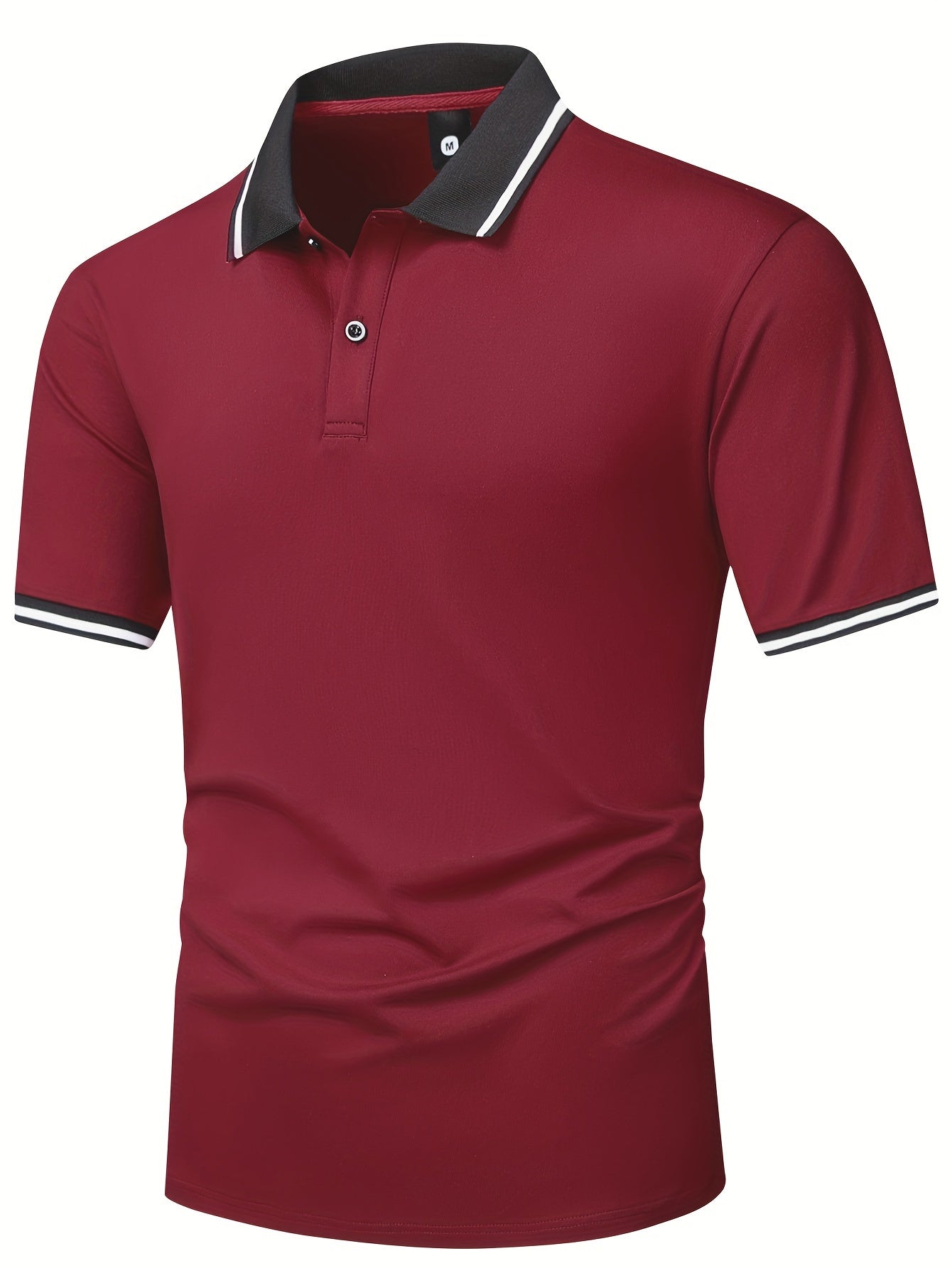 3Pcs Breathable Regular Fit Golf Shirt, Men's Casual V-Neck T-Shirt Short Sleeve For Summer, Men's Clothing