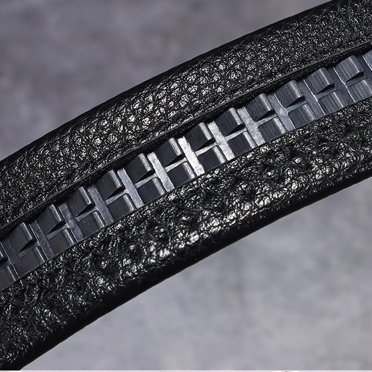 Men's Luxury Belt with Automatic Buckle - Adjustable 120-130cm, Formal & Casual Dress Belt, Alloy Construction for Everyday & Special Occasions - Sophisticated Men's Accessory, Belt Accessories, Stylish Crocodile Texture, Tex
