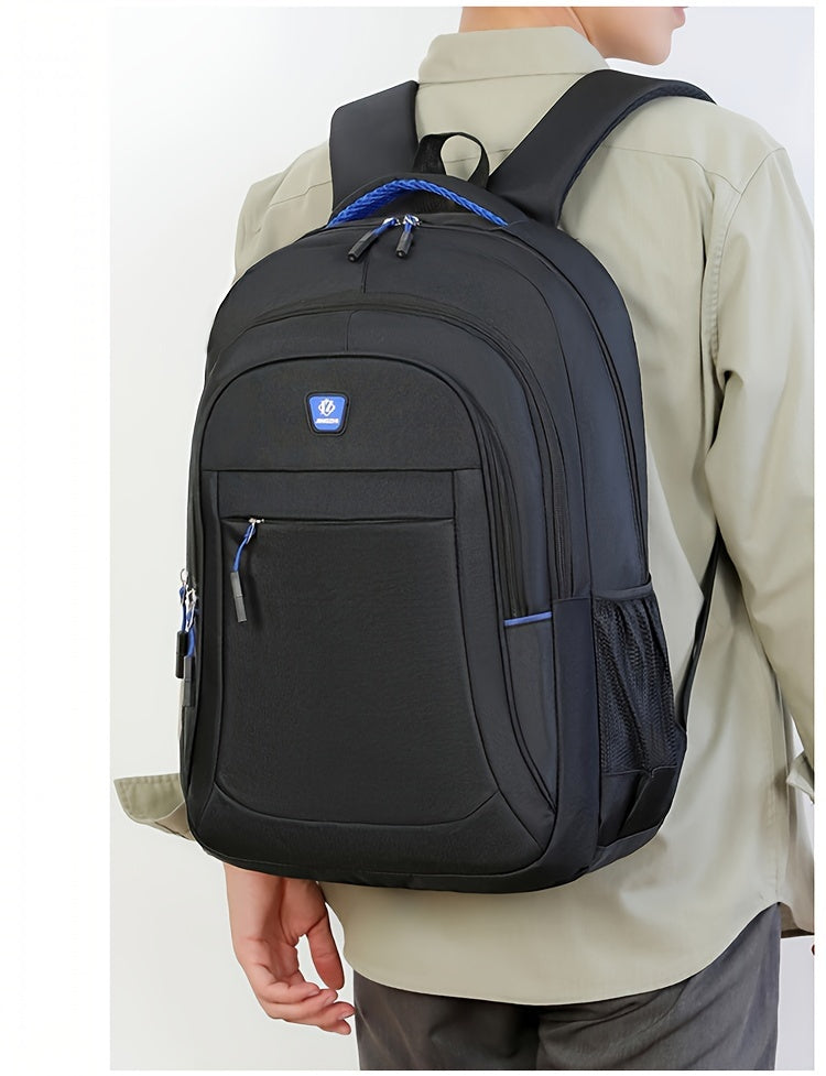Zipper Random, Large Capacity Outdoor Hiking Backpack Camping Bag for Men's Casual Backpack, Fits 17-inch Laptop, Durable School Backpack with Multiple Compartments, Multi-layer Design, Spine Protection Backpack, Height 48cm