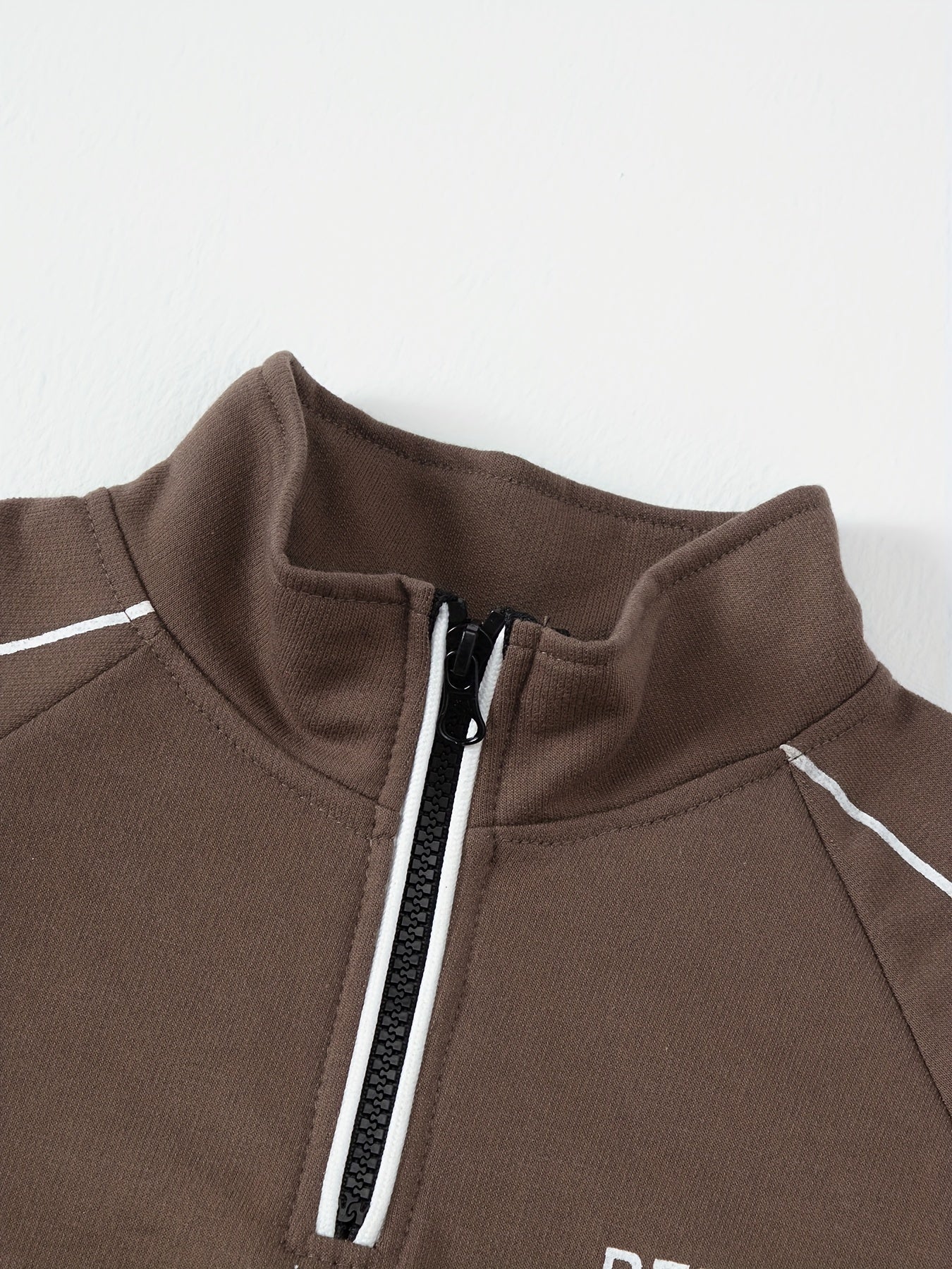 Boys' Casual Sportswear Set - Zip-Up Stand Collar Jacket & Joggers, Long Sleeve, Polyester - Perfect for Spring/Fall Outdoor Activities, Perfect for Outdoor