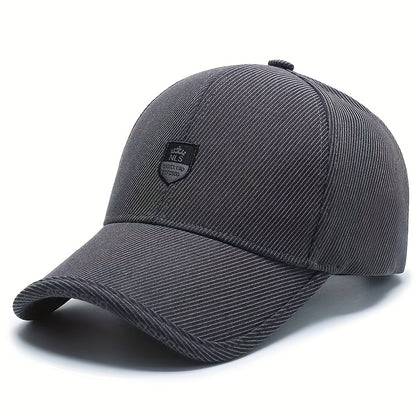 1pc Men'S Baseball Cap, Fantasy Charm Style, Adjustable, Hand Wash, Suitable for Valentine'S Day, Christmas, Spring Festival - Fashionable Versatile Peaked Cap, Suitable for Middle-Aged Peopl