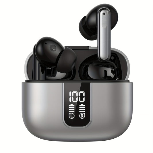 Wireless Headphones, BT5.3, ENC Noise Reduction, Suitable for Sports, Office, Library, Subway Station, Listening to Music, Making Calls, Listening to E-books, Playing Games, and Isolating Noise, for Personal Use or Giving to