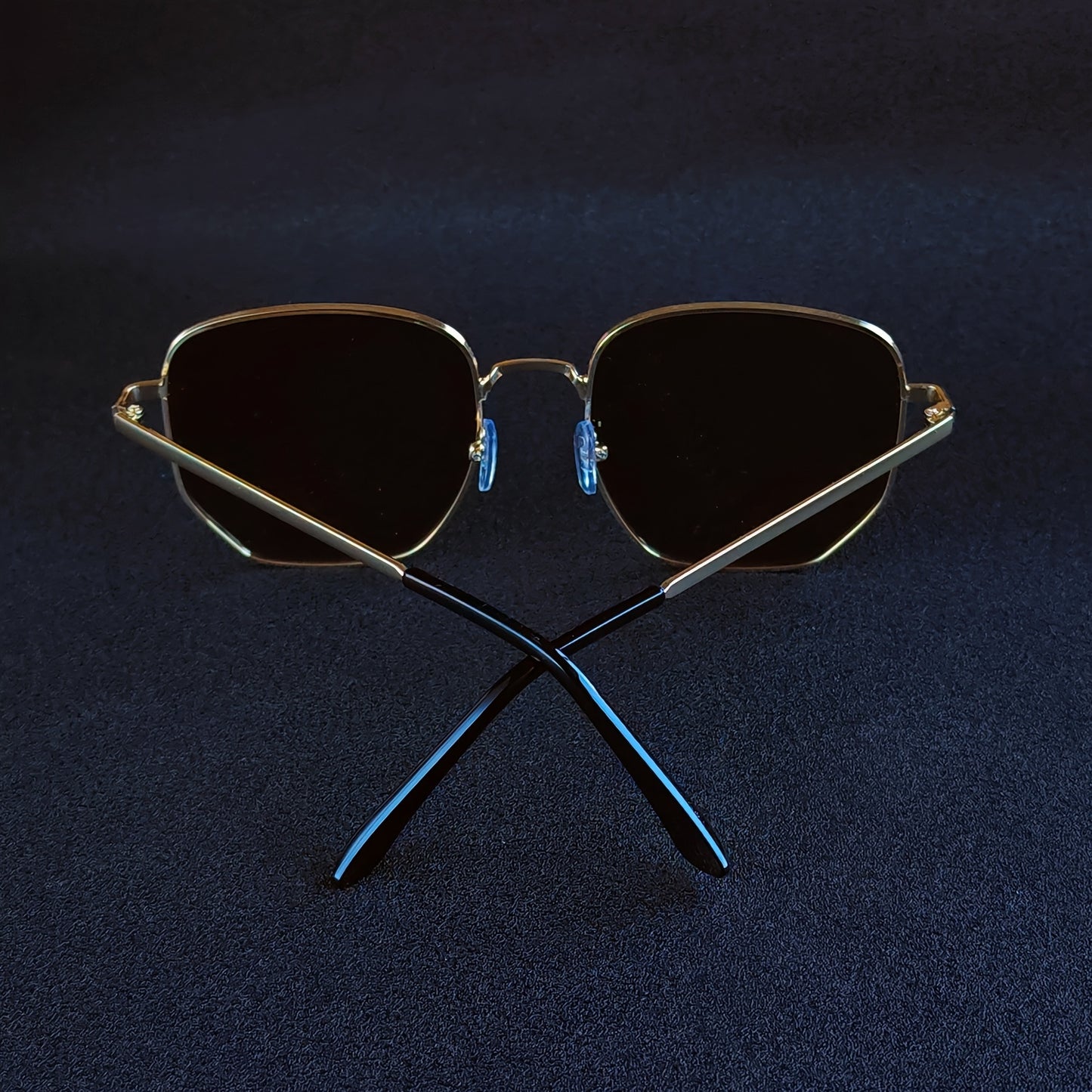 Classic Style Retro Design Fashion Glasses Geometric Metal Frame Suitable for Men and Women Decorative Glasses for men and women, casual business, party street photography, fashionable clothing accessories, ideal choice for g