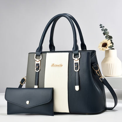 Stylish And Versatile Women'S Bag, Large Capacity Mom Bag, Simple Letter Texture, Color Matching, Handbag, Multi Set, Set, Thank You for The Gift, Give to Your Girlfriend