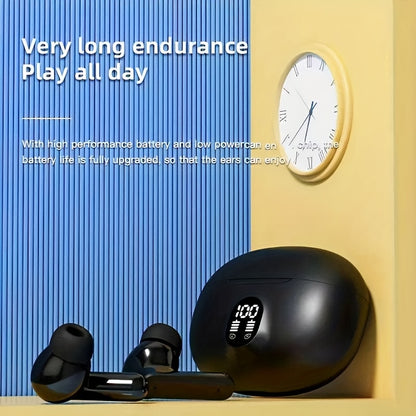 Wireless Earphones, True Wireless Earphones, LED Power Display, with Wireless Charging Box, Anti-Drop Sports Earphones, In-Ear Earphones with Microphone, Suitable for Smartphones, Laptops, TVs, Computers, Sports, Men And Wome