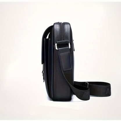 New Men'S Shoulder Bag Made of Genuine, Stylish Crossbody Bag, Casual Backpack for Men, Multifunctional Hanging Bag.