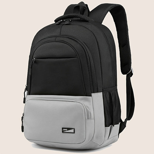 Durable Oxford Fabric Backpack - Spacious, Breathable, Adjustable Strap, Laptop Compartment, Ideal for Hiking, Camping, Travel, School & Work - High 46cm, Long 32cm, Thick 19cm, School Backpack | Adjustable Strap Backpack | D