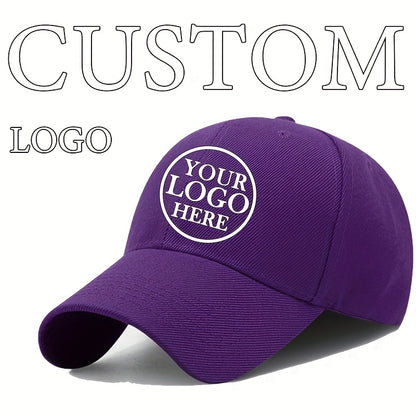Customizable Baseball Cap - Adjustable, Lightweight Polyester Hat for Men & Women - Personalize with Text, Photos, or Logo - Available in Multiple Colors, Custom Baseball Cap, Without Battery