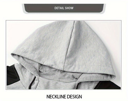 Men's Hooded Sweatshirt Set - 2024 New Autumn Casual Sporty Long Sleeve Outfit for Men
