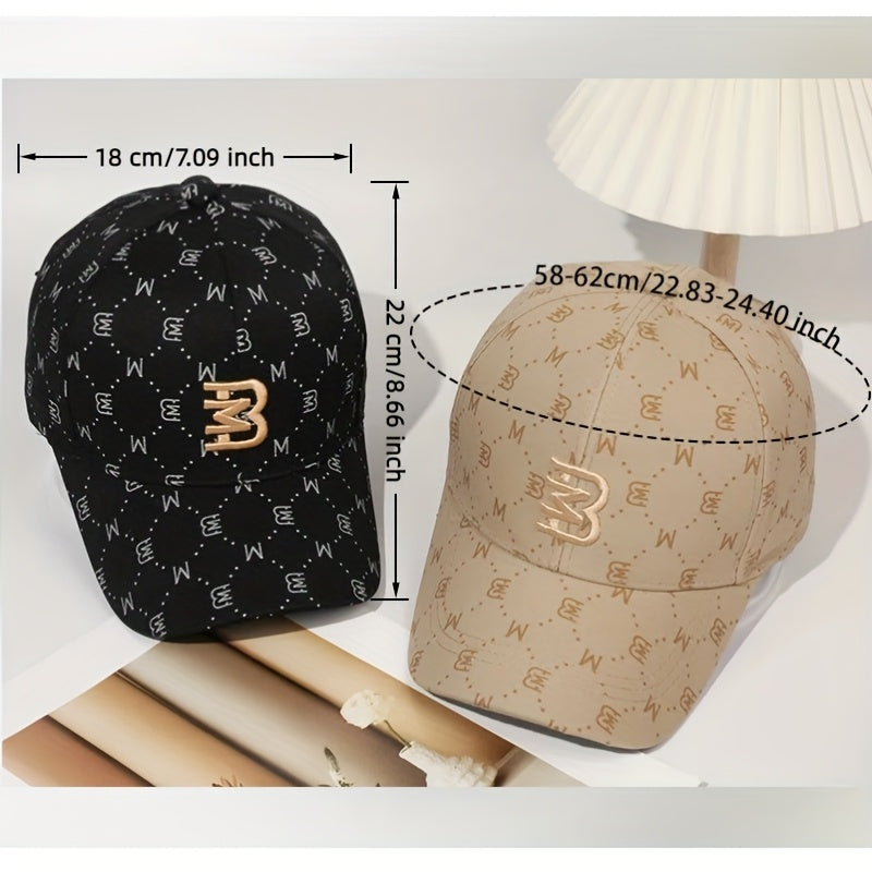 2pcs Baseball Caps for Women & Men - Beige/Black/ Pink/, Adjustable Snapback Closure, Breathable Hats for Sports, Outdoor, Parties - Unisex Sun Hats for Everyday & Formal Events, Baseball Hat, Summer Headwear, Stylish Snapbac