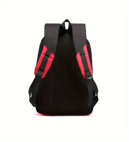 Durable Oxford Fabric Backpack - Spacious, Breathable, Adjustable Strap, Laptop Compartment, Ideal for Hiking, Camping, Travel, School & Work - High 46cm, Long 32cm, Thick 19cm, School Backpack | Adjustable Strap Backpack | D