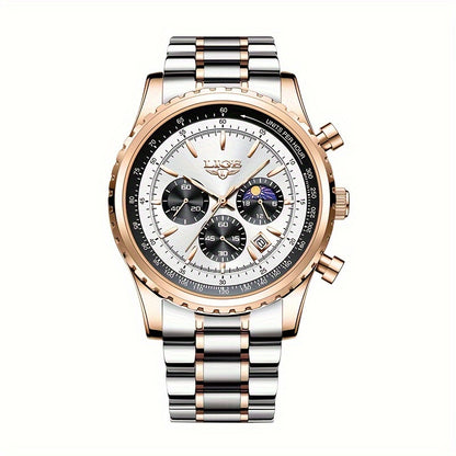 LIGE Top Brand Luxury New Quartz Watch for Women, Luminous Fashion Timepiece for Ladies, Date Chronograph Sports Wristwatch, Men'S Watch