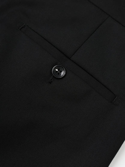 2pcs Men's Elegant Business Casual Suit Set - Includes Classic Lapel Blazer & Dress Pants, Polyester/Rayon Blend, with Pockets - Perfect for Weddings & Formal Occasions
