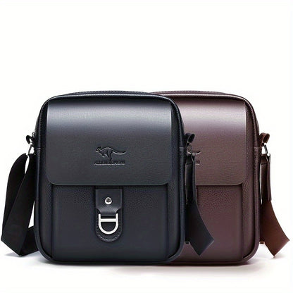 New Men'S Shoulder Bag Made of Genuine, Stylish Crossbody Bag, Casual Backpack for Men, Multifunctional Hanging Bag.
