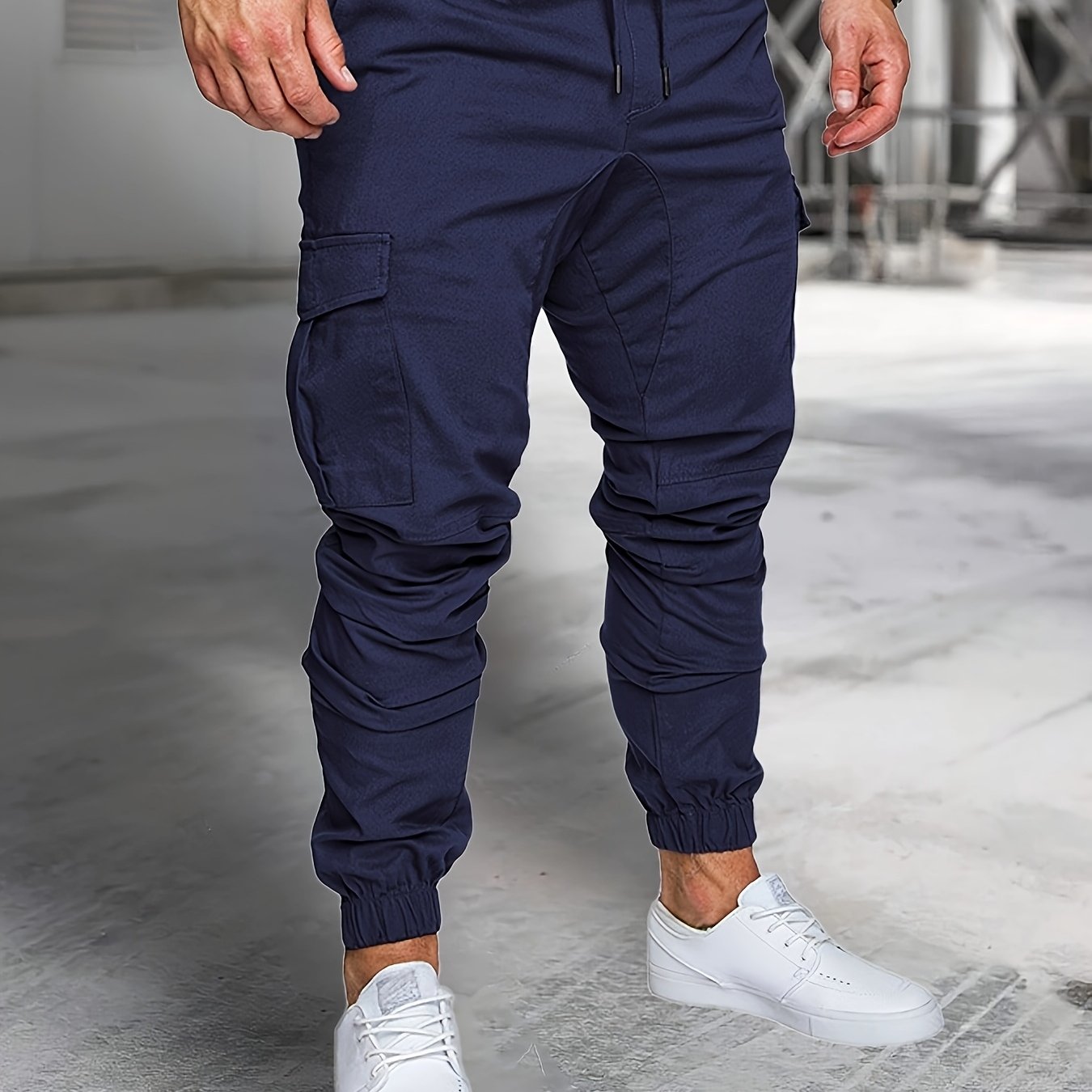 Men's Cargo Pants Outdoor Hiking Multi-Pocket Utility Long Trousers, Casual Style, For All Seasons