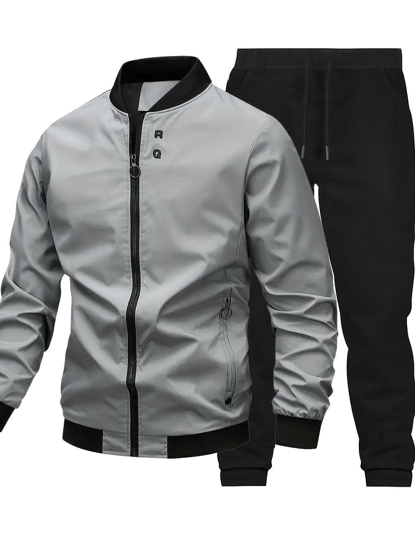 Sports Suit Men'S Spring and Autumn Casual Jacket Set with Matching Men'S Wear