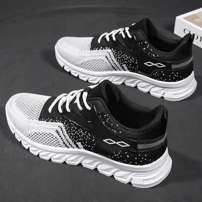 Men's Spring Collection Athletic Footwear - Breathable Mesh, Lace-Up, Fashionable for Outdoor Activities & Daily Use