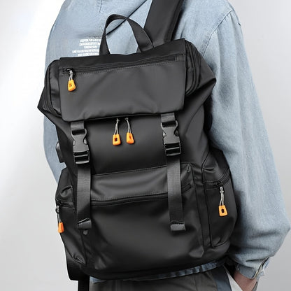 Men's Professional Backpack - Large Capacity Laptop Backpack with 39.62cm Sleeve, Business Computer Bag, Heavy-Duty Zipper Closure, Adjustable Padded Shoulder Straps - Lightweight Work Backpack for Office, College, Travel - E
