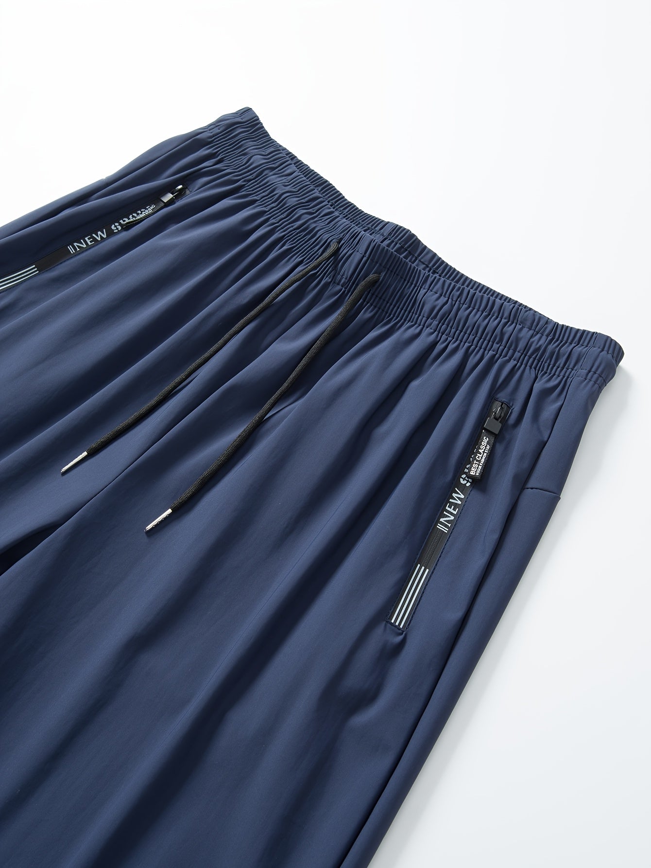 Men's sports trousers that absorb moisture and sweat, keep you dry and breathable, with pockets and drawstrings, zipper details, soft and comfortable soft-touch Men's jogging pants, lightweight and durable sports trousers, cl