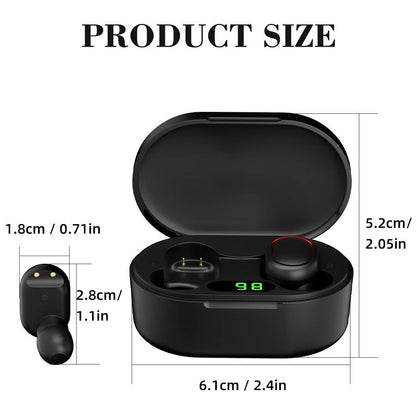 [Wireless Earbuds] 2024 New Wireless Earphones Headphones | with LED Display Touch In-Ear TWS Wireless Earbuds | for iOS/Android | Sports Music Game Headse