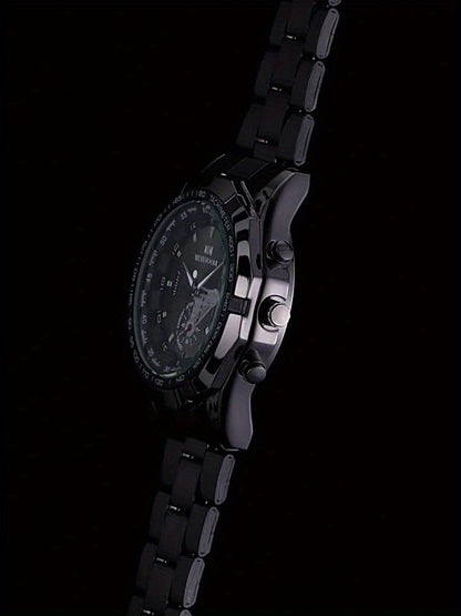 Men's Casual Sports Calendar Quartz Watch, Business Fashion Wristwatch