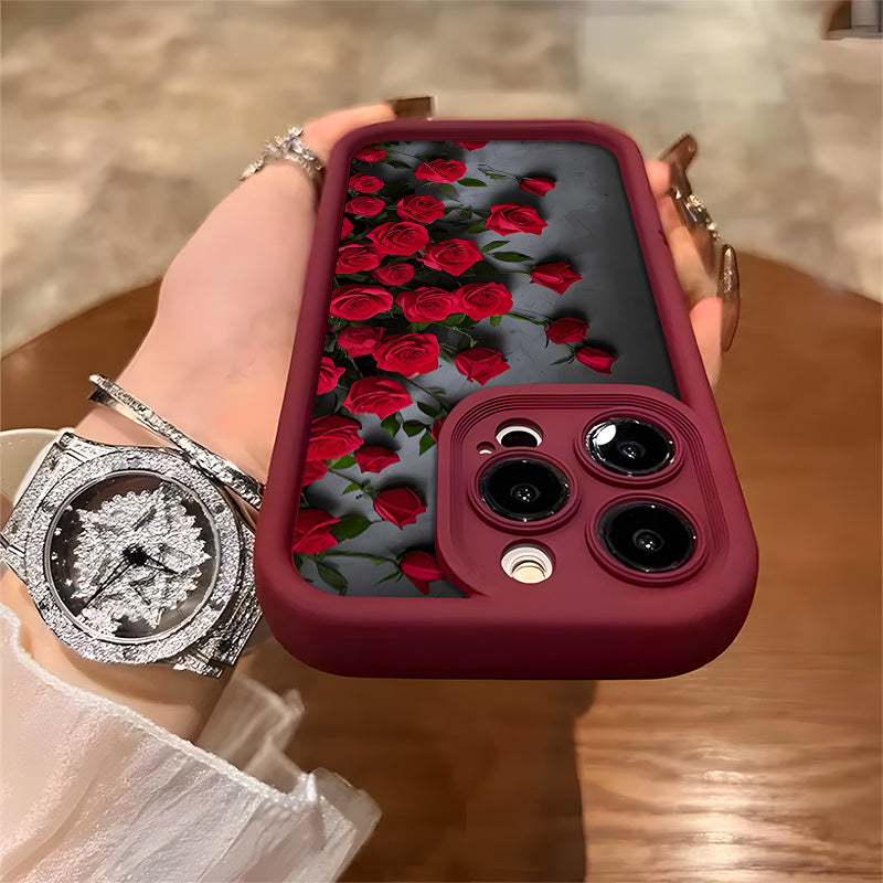 Red Rose Flower բարձրարժեք և գեղեցկության բջջային հեռախոսի պատյան iPhone 16/16Pro/16ProMax/16Plus/15/15Plus/15Pro/15ProMax, 14/14Plus/14Pro/14ProMax, 13/13Pro/13ProMax, 12ProMax, 12Pro1 11/11Pro/11Proamx, 7/8plus, XR/Xs/XsMax