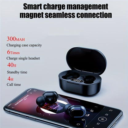[Wireless Earbuds] 2024 New Wireless Earphones Headphones | with LED Display Touch In-Ear TWS Wireless Earbuds | for iOS/Android | Sports Music Game Headse