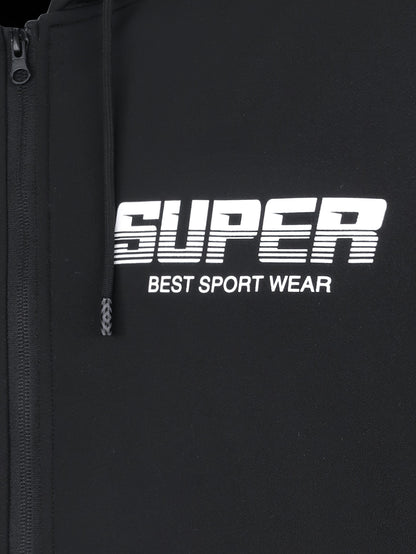 Classic Men's Athletic 2Pcs Tracksuit Set Casual Full-Zip Sweatsuits Long Sleeve Hoodie And Jogging Pants Set For Gym Workout Running