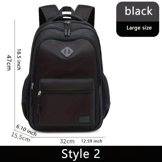 Men'S & Women'S Versatile Lightweight Backpack - Large Capacity, Durable Oxford Fabric, Adjustable Shoulder Straps, Ideal for School, Travel, Daily Commute, Sports, and Fitness, Casual Daypack|Minimalist Backpack|Durable Oxfo